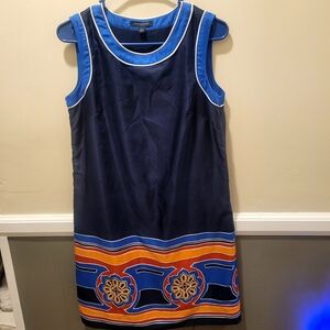 Banana Republic women's 4 colorful sleeveless dress Floral Patterened Hem Loose